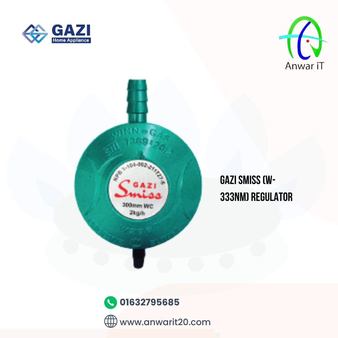 Gazi Smiss W-298NM LPG Low-Pressure Safety Regulator