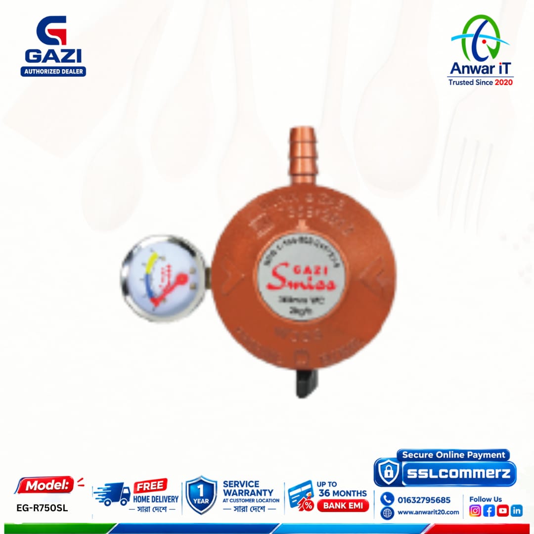 Gazi Smiss W-333M Safety LPG Regulator – Reliable Gas Control