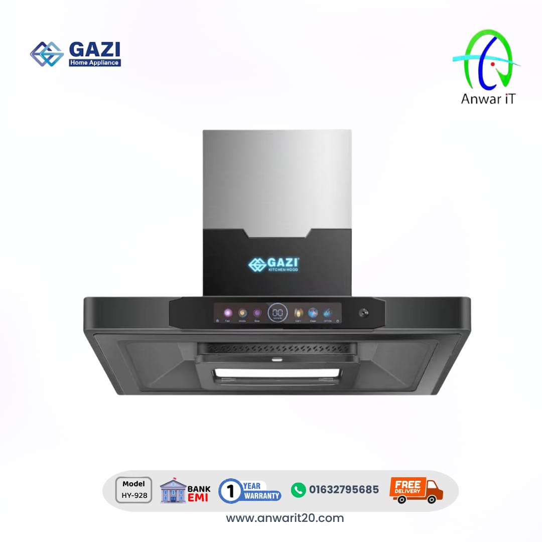 Gazi Smiss HY-928 Kitchen Hood | Powerful Suction & Modern Design