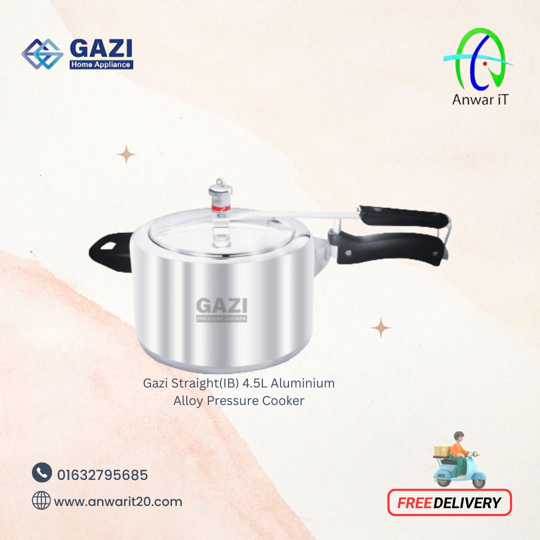Gazi Straight(IB) 4.5L Aluminium Alloy Pressure Cooker
