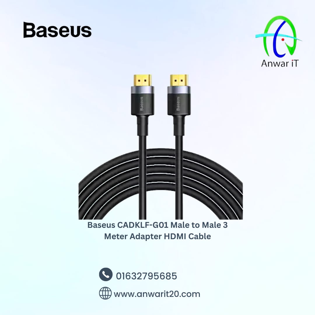 Baseus CADKLF-G01 Male to Male 3 Meter Adapter HDMI Cable