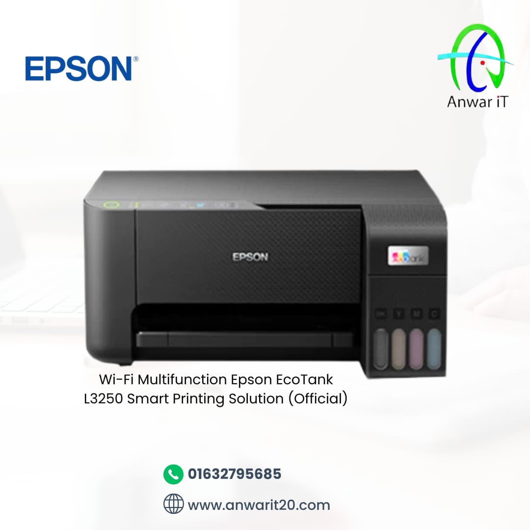 Wi-Fi Multifunction Epson EcoTank L3250 Smart Printing Solution (Official)