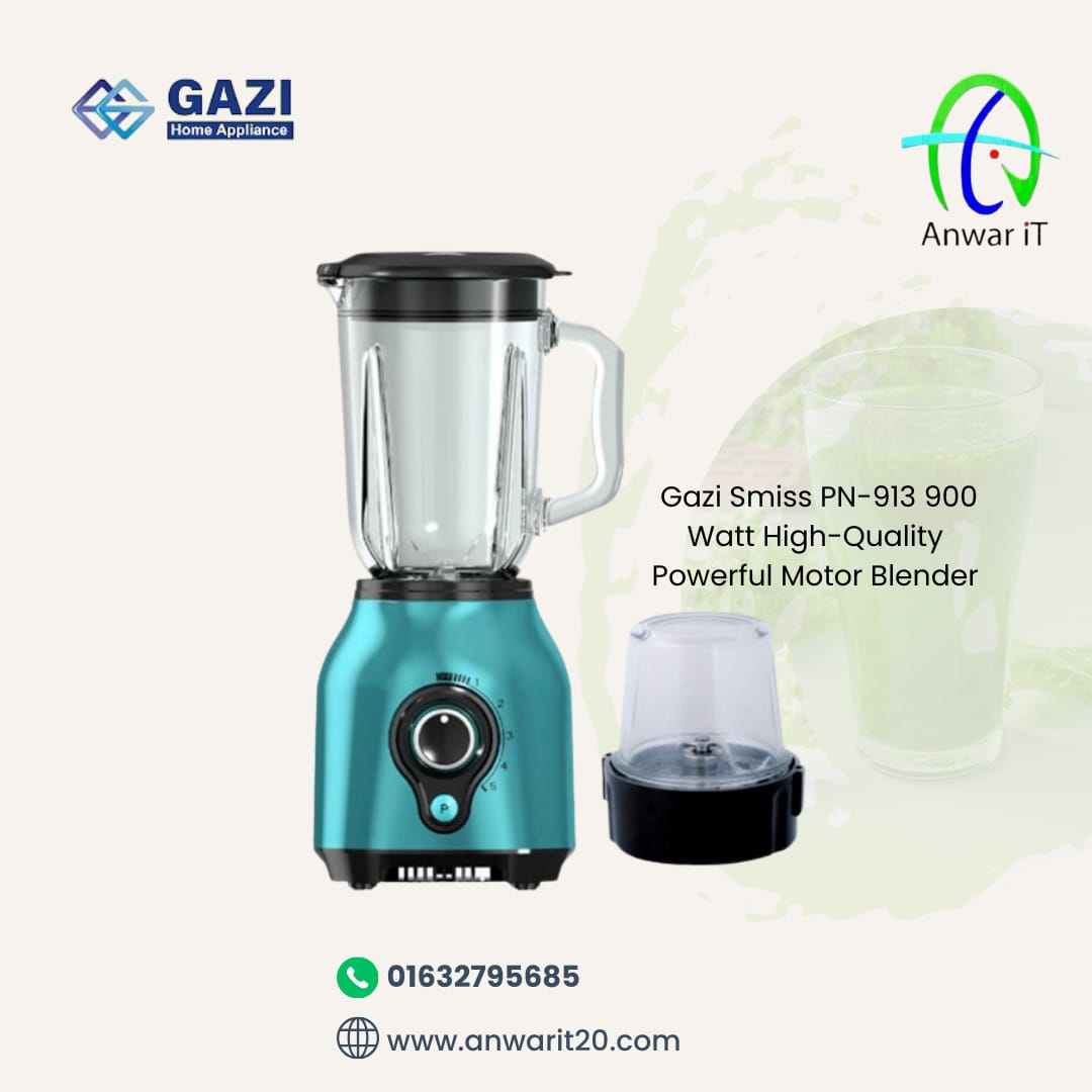  Gazi Smiss PN-913 900 Watt High-Quality Powerful Motor Blender