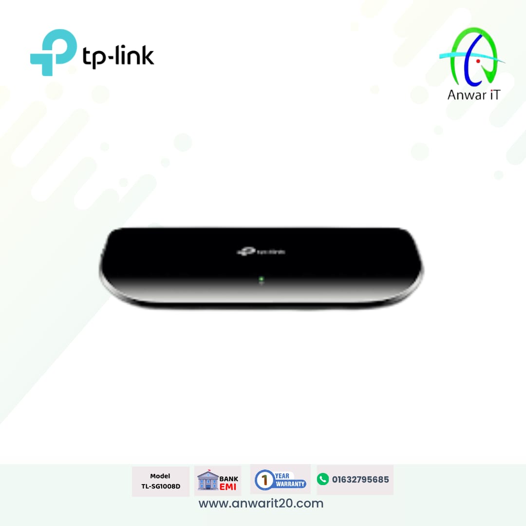 TP-Link TL-SG1008D 8-Port Gigabit Desktop Switch | High-Speed Plug & Play