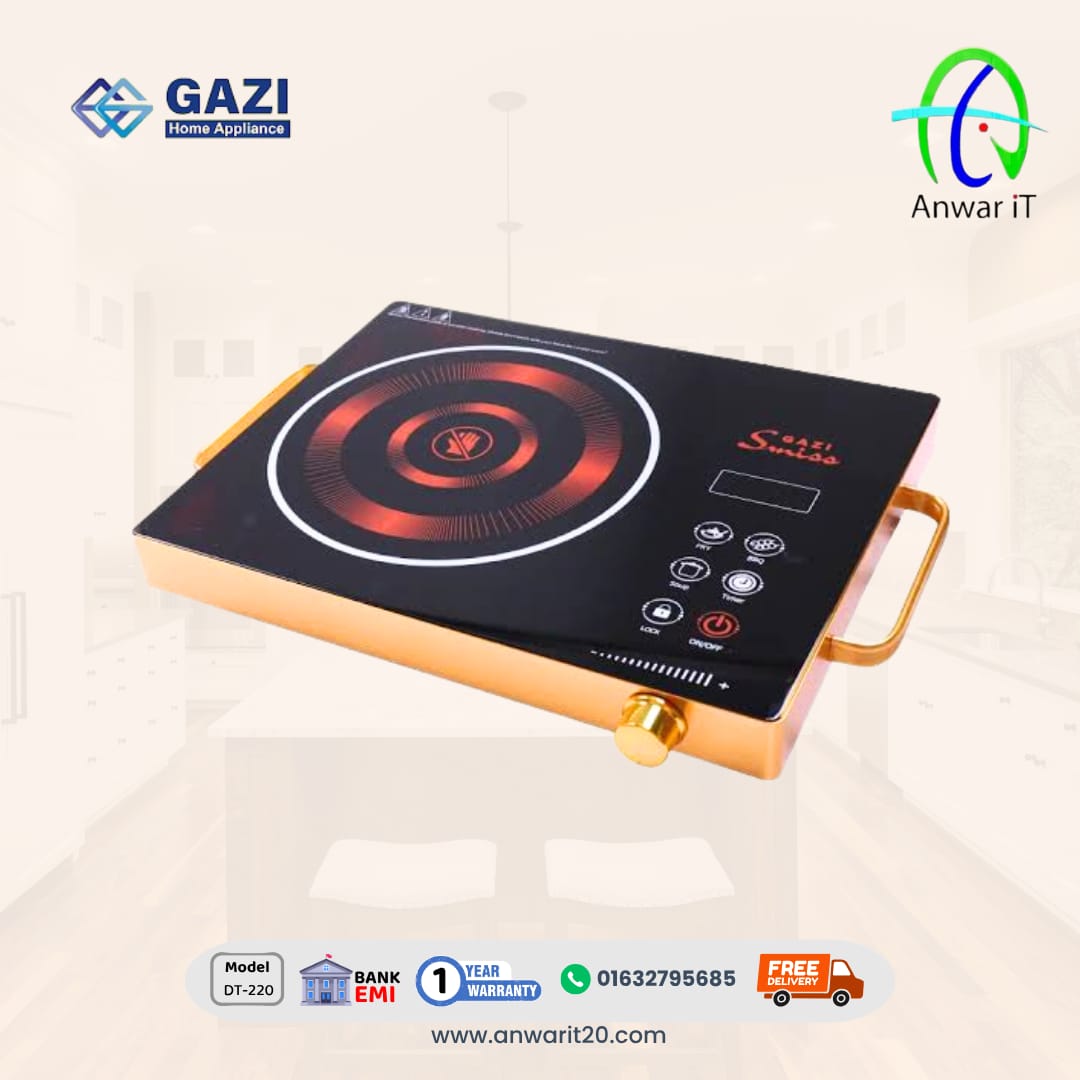Gazi Smiss DT-220 Infrared Cooker – Smart, Fast & Energy Saving Cooking Solution