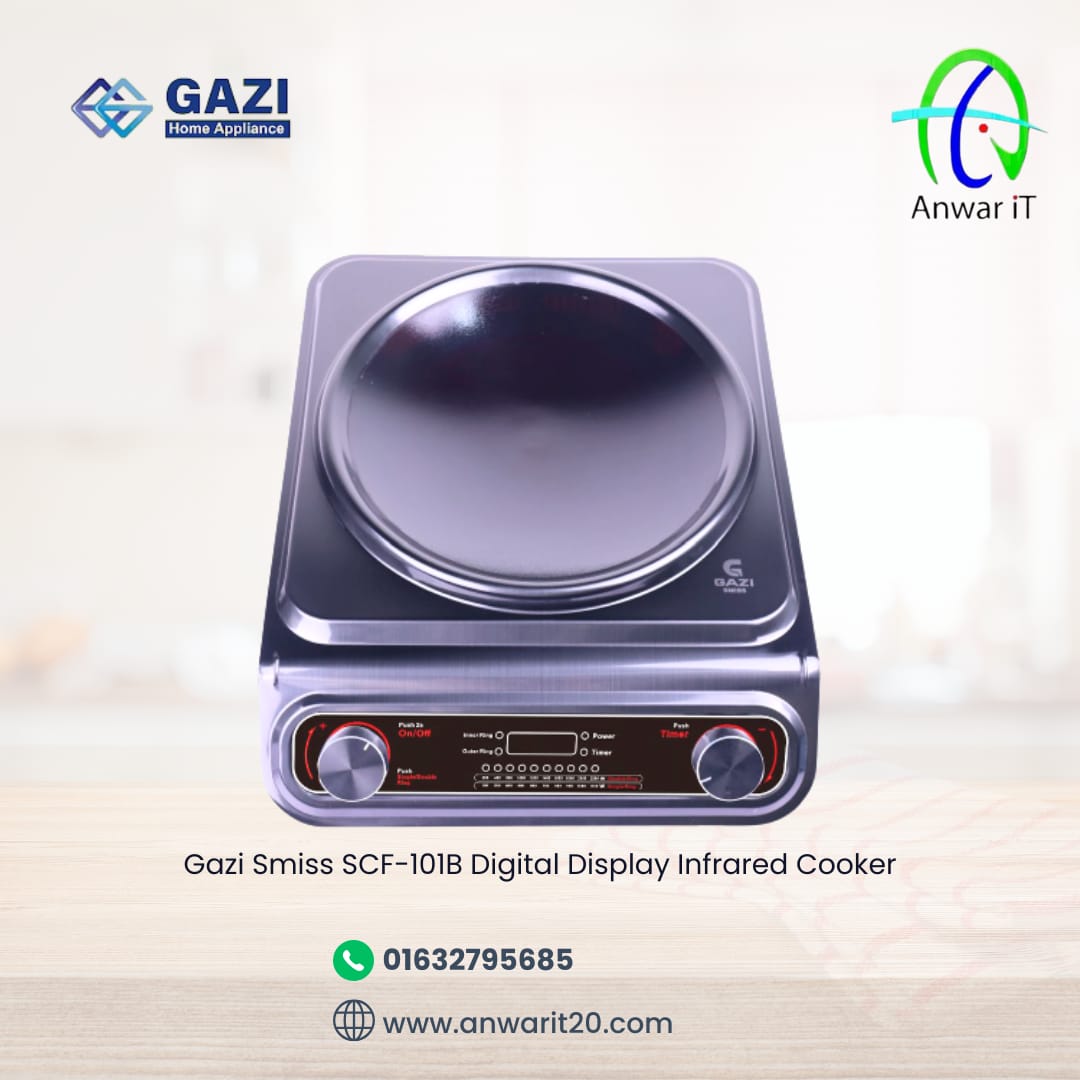 Gazi Smiss SCF-101B Digital Display Infrared Cooker