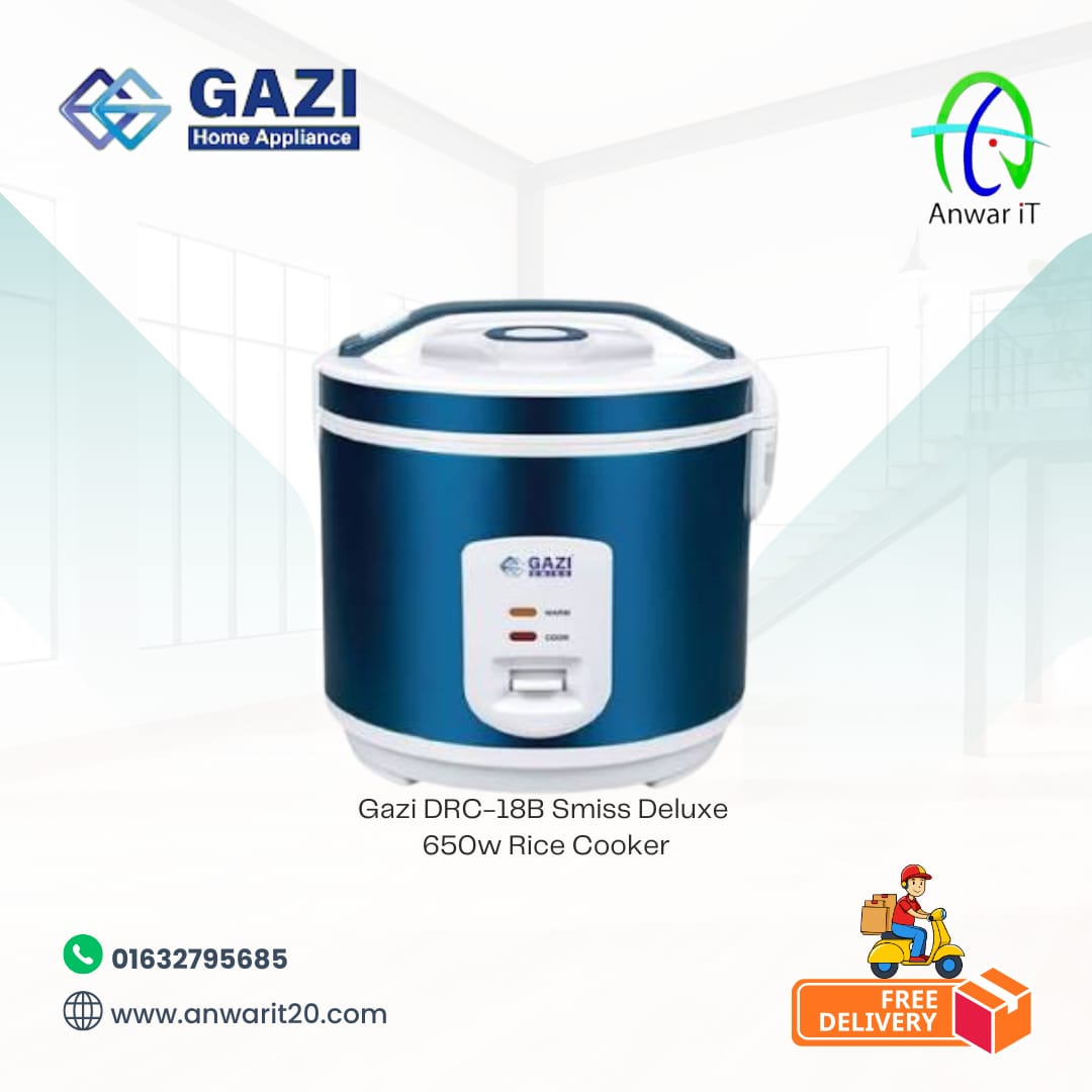 Gazi DRC-18B Smiss Deluxe 650w Rice Cooker
