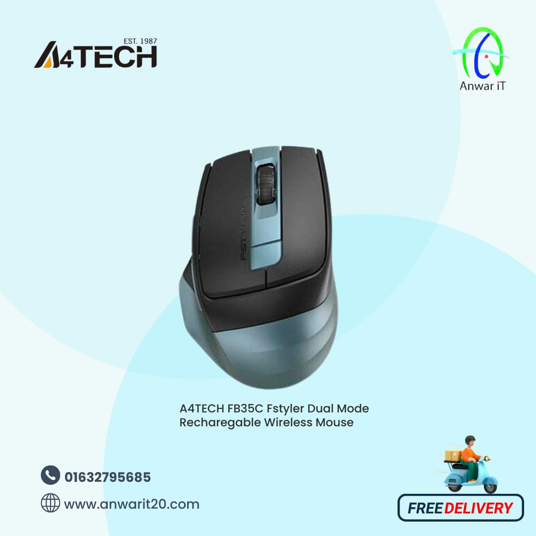 A4TECH FB35C Fstyler Dual Mode Recharegable Wireless Mouse