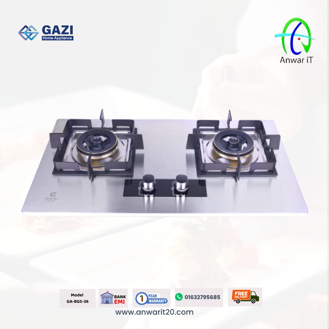 Gazi Smiss GA-BGS-36 Premium Gas Stove | Stylish & Efficient Cooking Solution