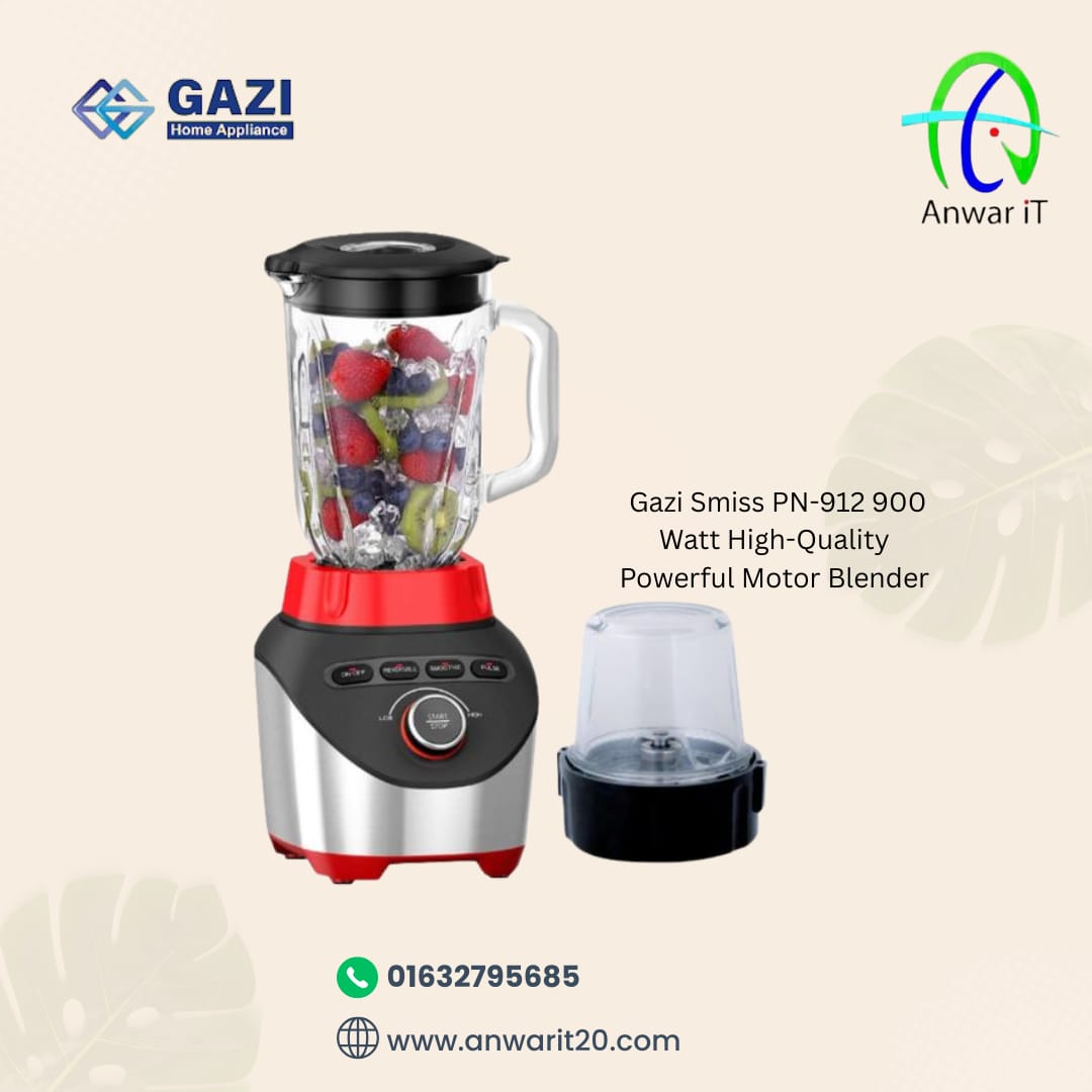  Gazi Smiss PN-912 900 Watt High-Quality Powerful Motor Blender