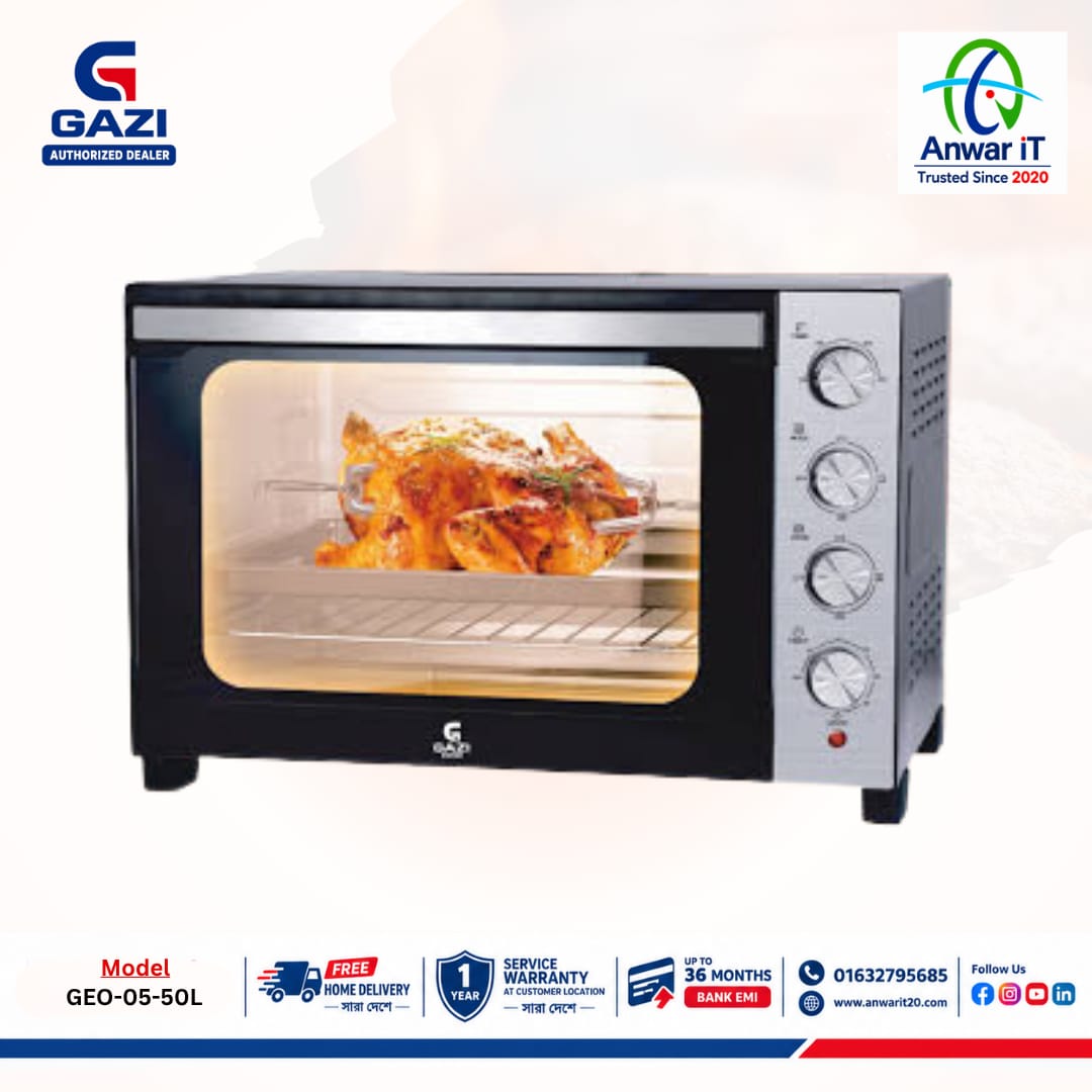 Gazi Smiss GEO-05 50L Electric Oven – Smart Baking & Cooking Solution