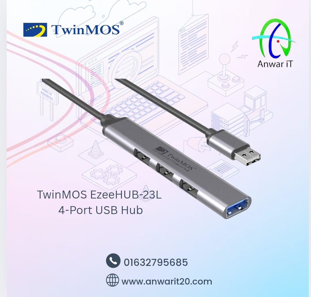 TwinMOS EzeeHUB-23L 4-Port USB Hub