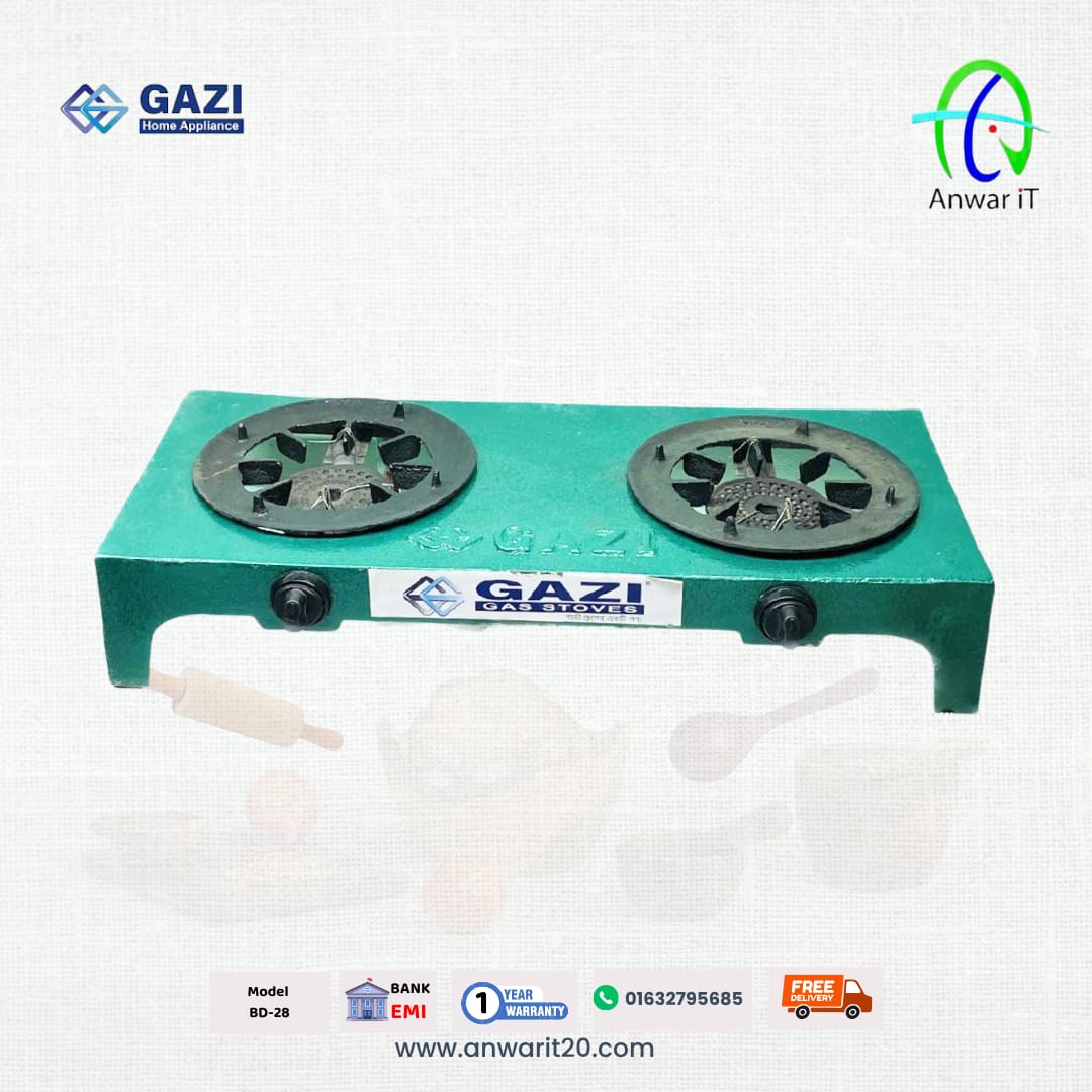 Gazi BD-28 Custer Body Gas Stove – Durable Design with Efficient Cooking Performance