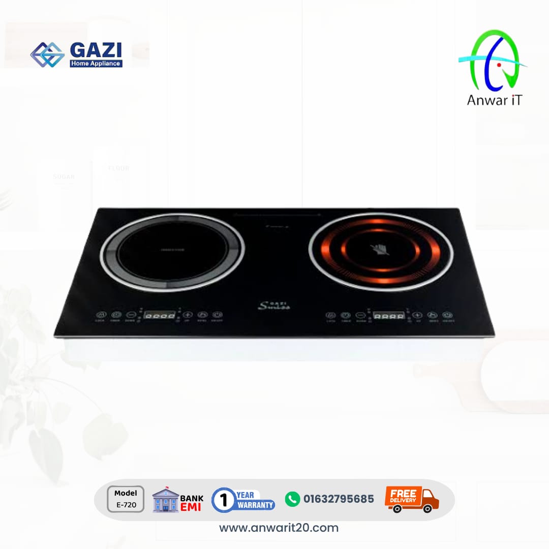 Gazi Smiss E-720 Inverter Induction & Infrared Cooker