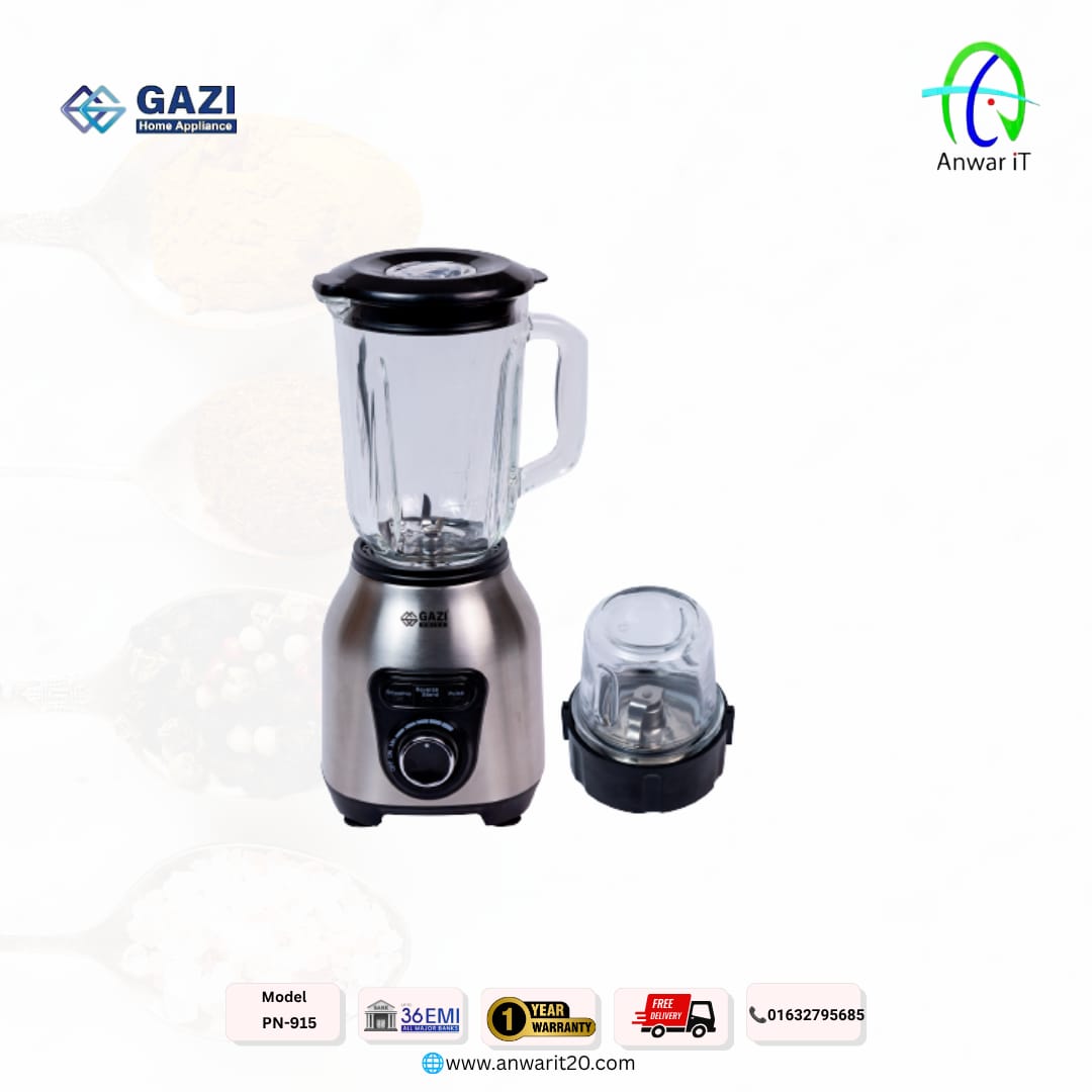 Gazi Smiss PN-915 900W High-Performance Blender | Powerful Motor for Smooth Blending