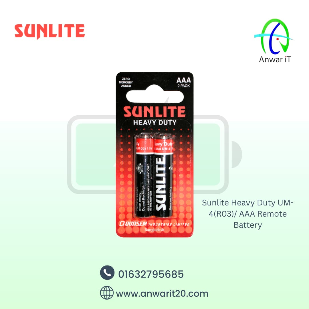 Sunlite Heavy Duty UM-4(R03)/AAA Remote Battery