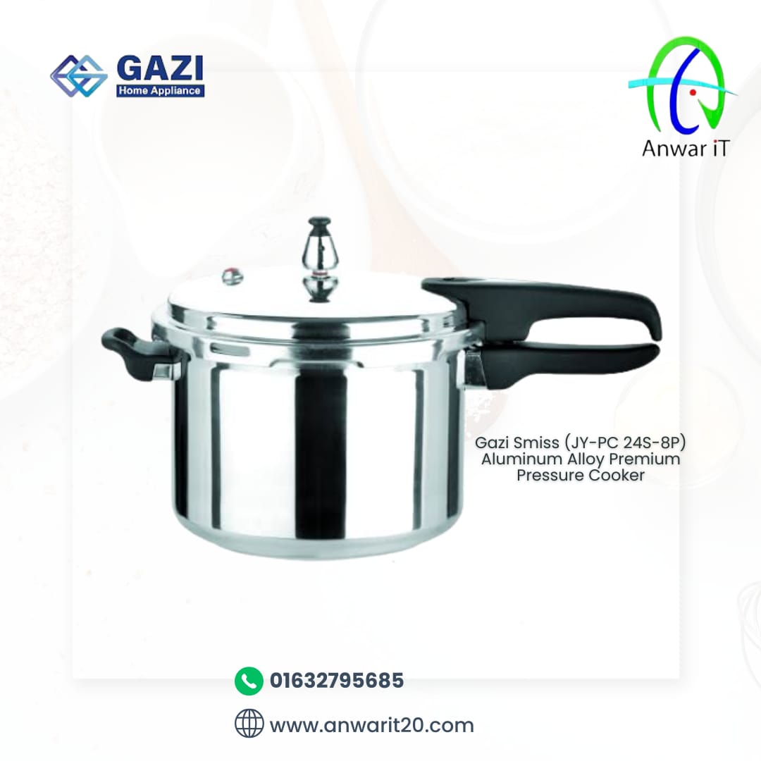 Gazi Smiss (JY-PC 24S-8P) Aluminum Alloy Premium Pressure Cooker