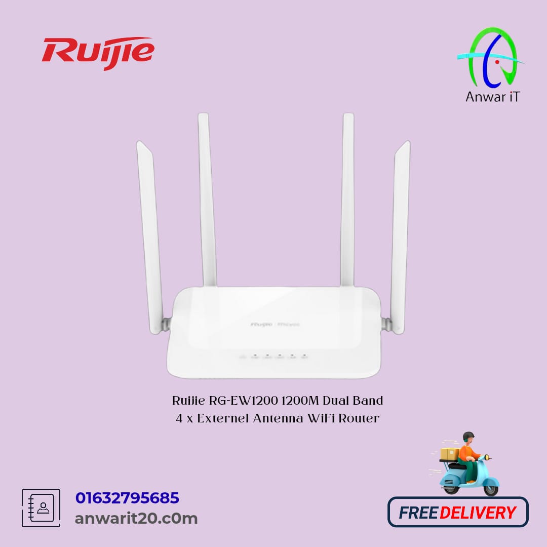Ruijie RG-EW1200 1200M Dual Band  4 x Externel Antenna WiFi Router