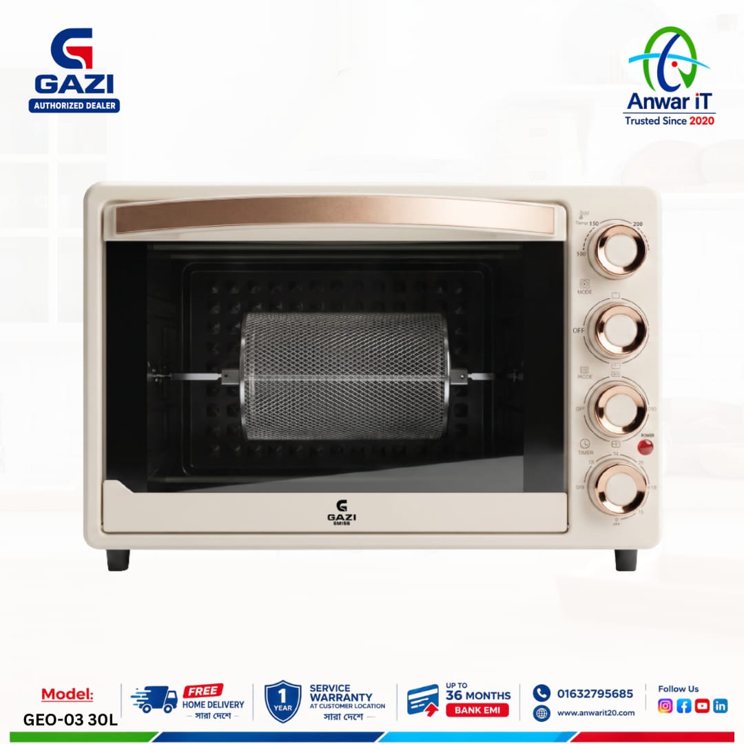 Gazi Smiss GEO-03 30L Electric Oven – Premium Electric Oven in Bangladesh