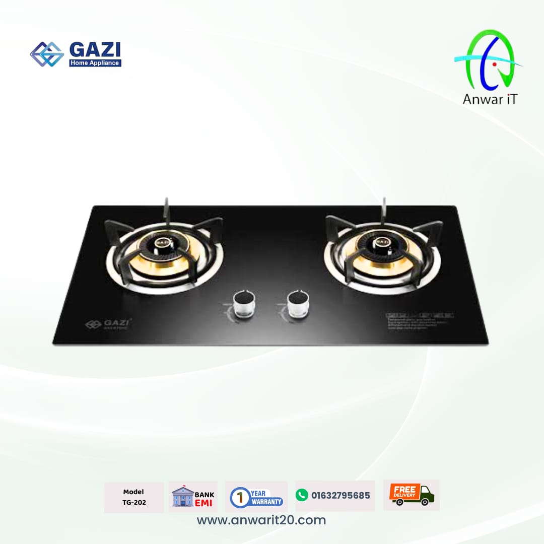 Gazi Smiss TG-202 Gas Stove – High Performance & Durable Cooking Solution