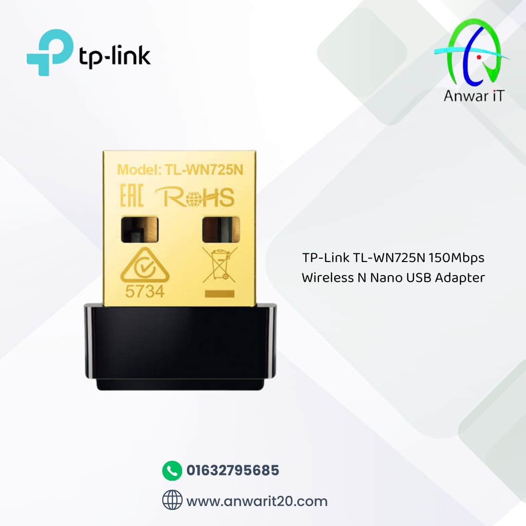 TP-Link TL-WN725N 150Mbps Wireless N Nano USB Adapter