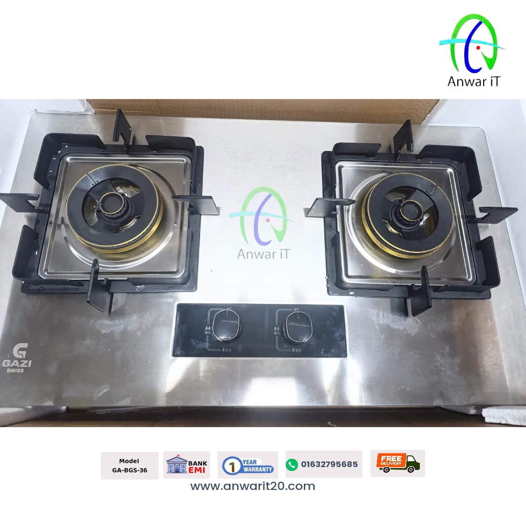 Gazi Smiss GA-BGS-36 Premium Gas Stove | Stylish & Efficient Cooking Solution 2