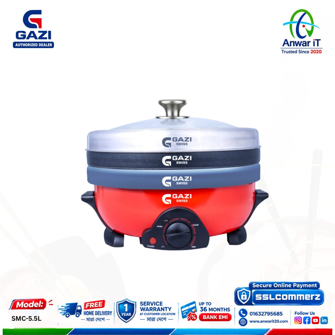 Gazi Smiss SMC-5.5L Multi Cooker | Smart Multi-Function Cooker