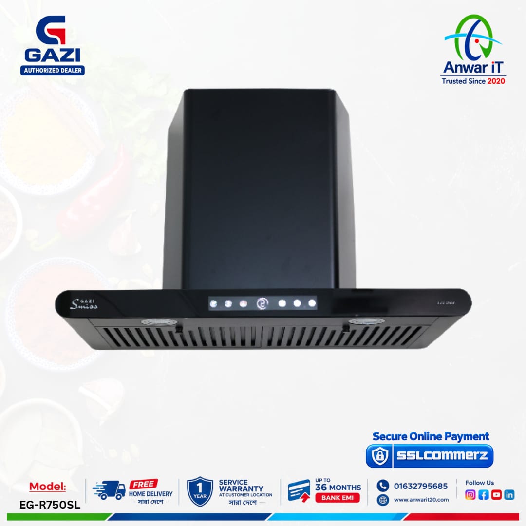 Gazi Smiss EG-R750SL Kitchen Hood | Premium Kitchen Ventilation