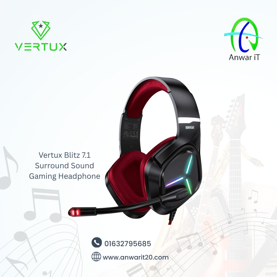 Vertux Blitz 7.1 Surround Sound Gaming Headphone