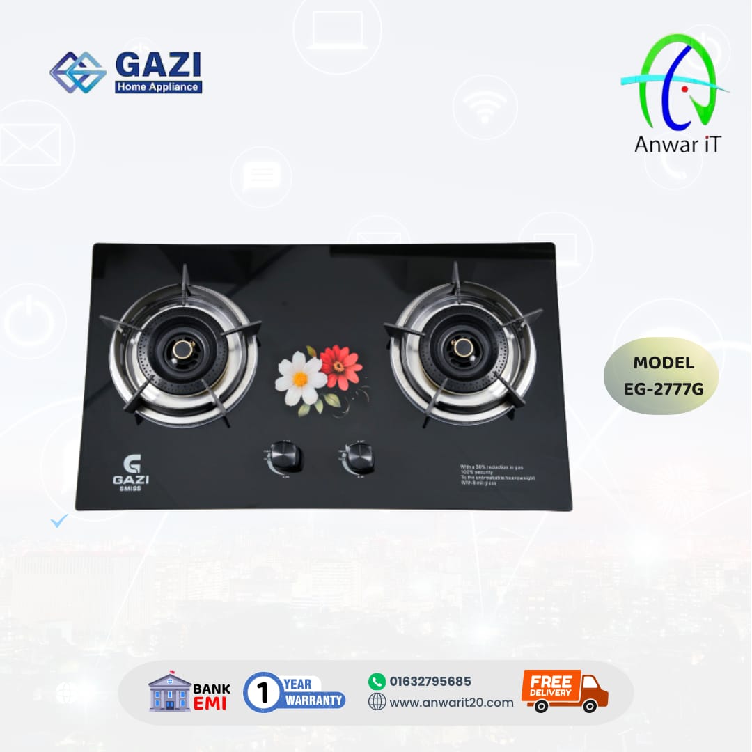 Gazi Smiss Gas Stove EG-2777G | Durable & High Performance
