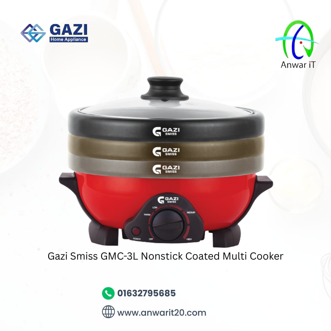 Gazi Smiss GMC-3L Nonstick Coated 3Ltr Multi Cooker