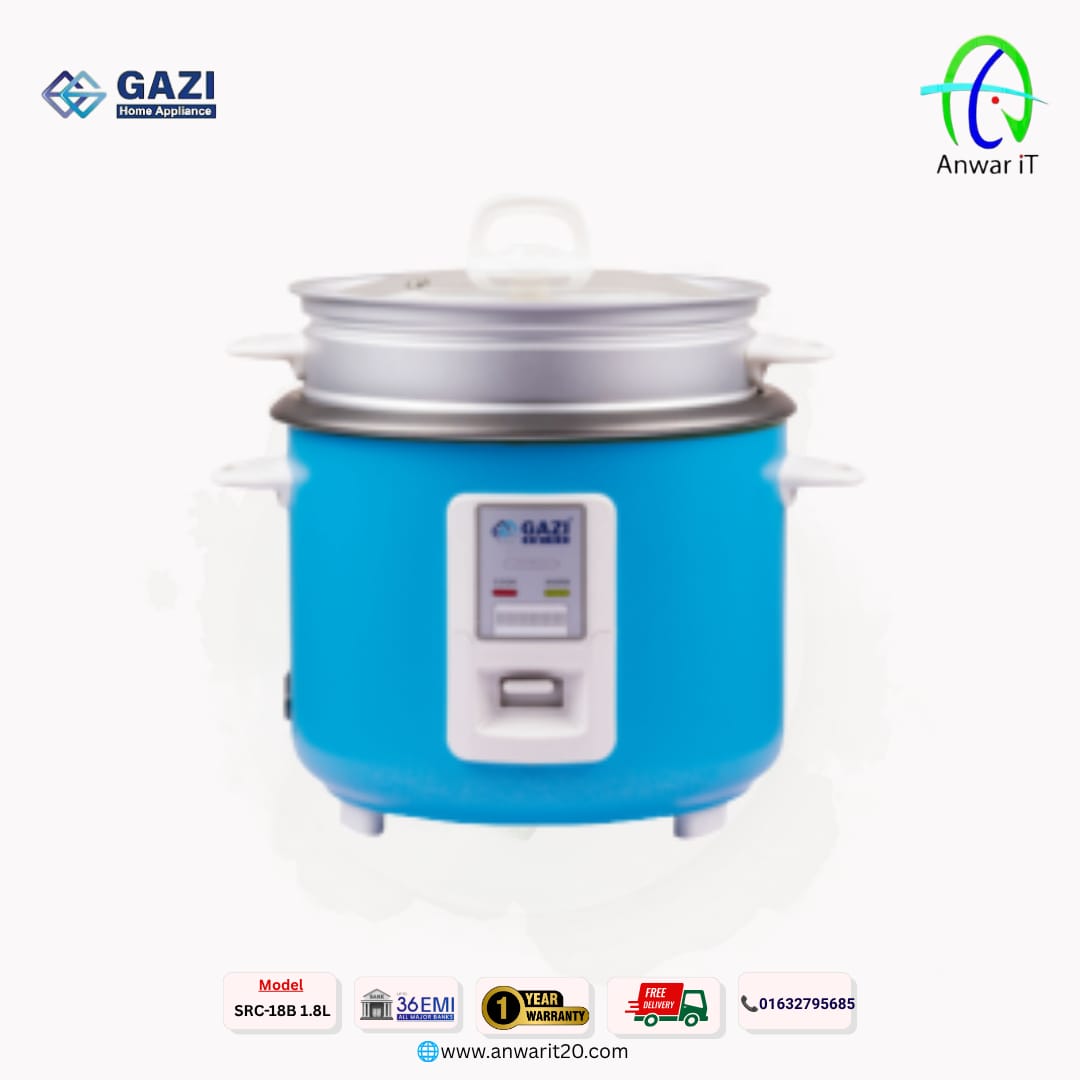 Gazi Smiss SRC-18B 1.8L Rice Cooker – Smart & Reliable Cooking Solution