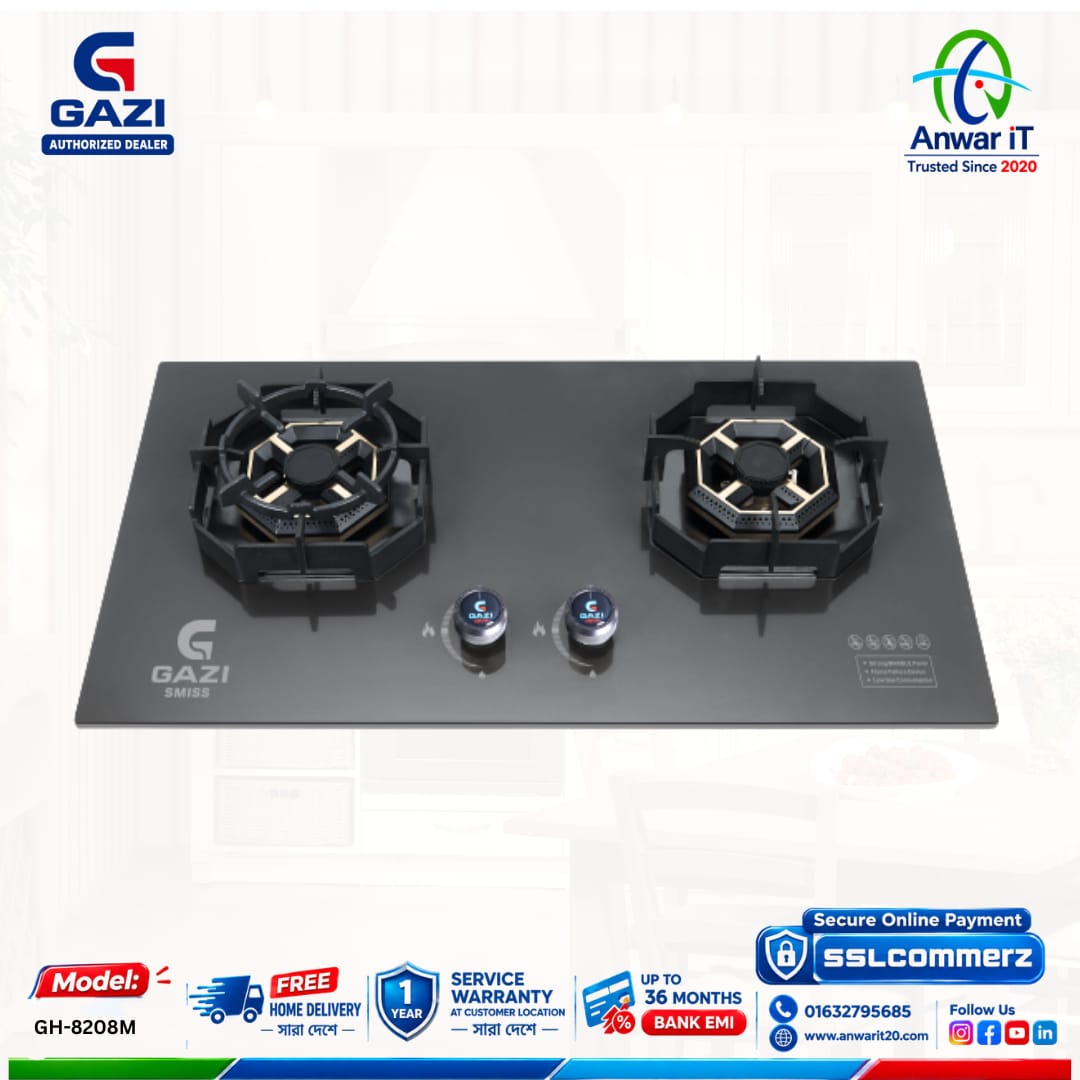 Gazi Smiss GH-8208M Premium Gas Stove