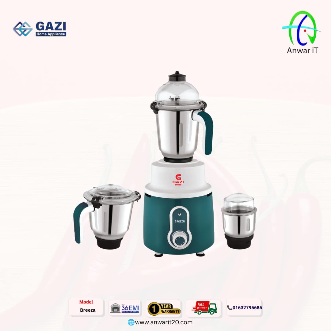 Gazi Smiss Breeza Mixer Grinder | Powerful Multi-Purpose Kitchen Appliance
