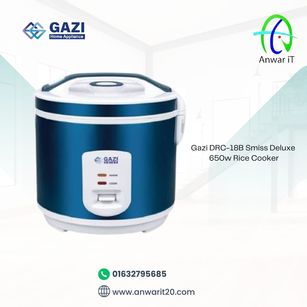 Gazi DRC-18B Smiss Deluxe 650w Rice Cooker