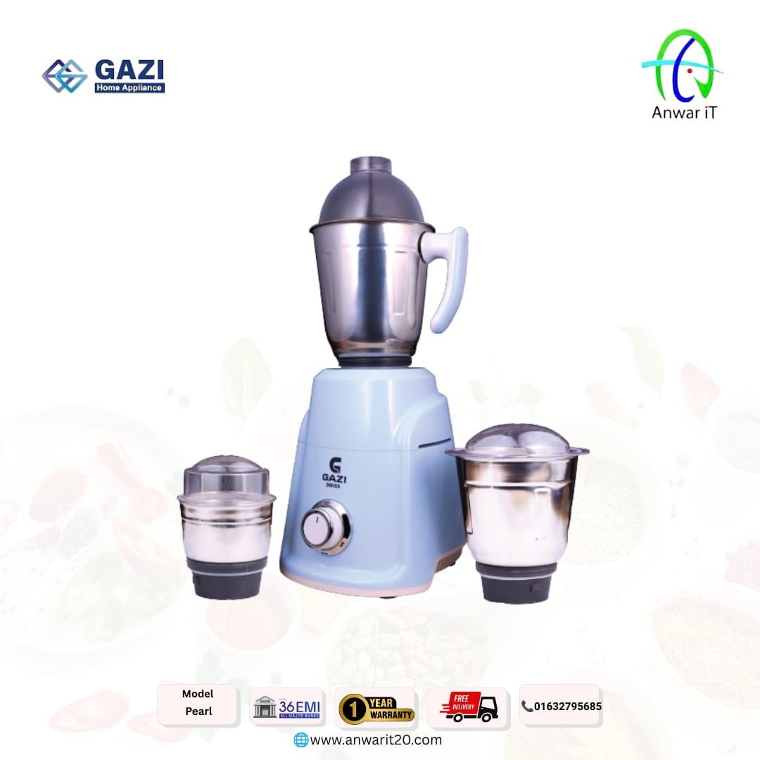 Gazi Smiss Pearl Mixer Grinder – Powerful Performance for Effortless Everyday Grinding