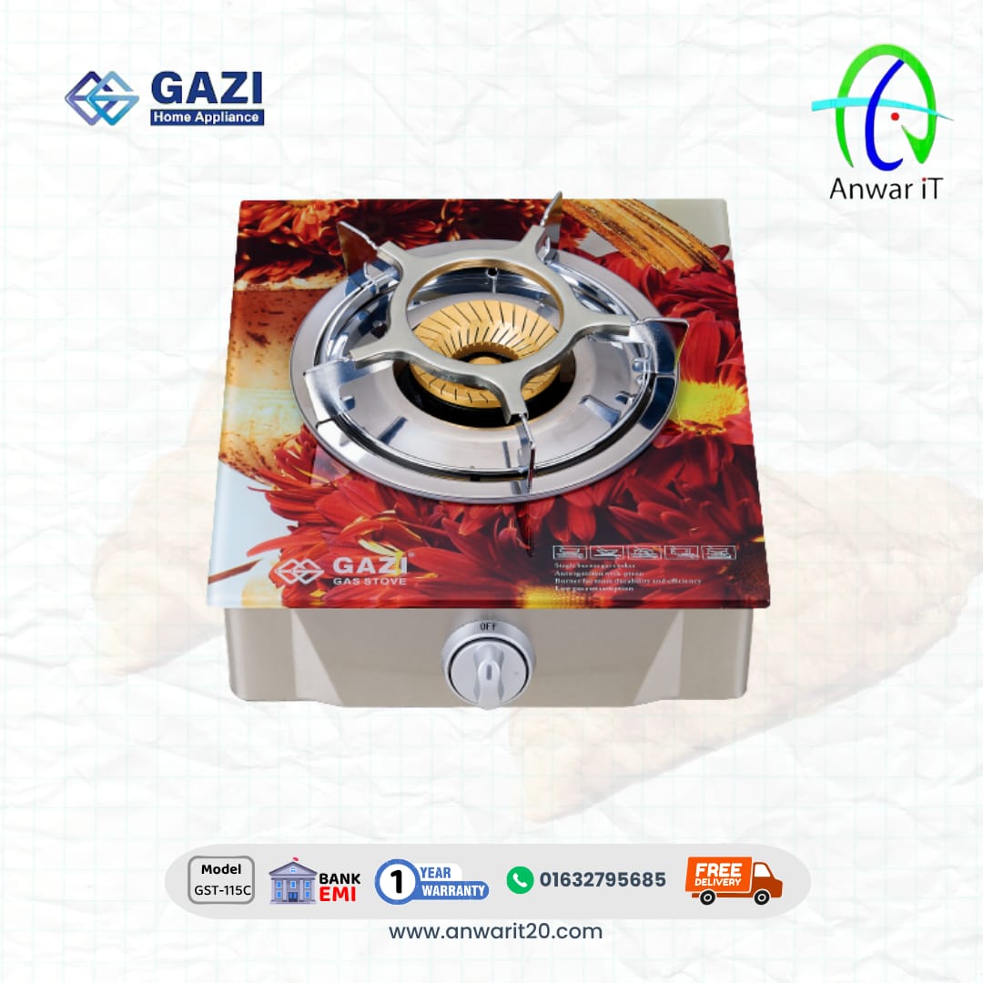 Gazi GST-115C Gas Stove | Durable Single Burner LPG Cooking Solution at Best Price