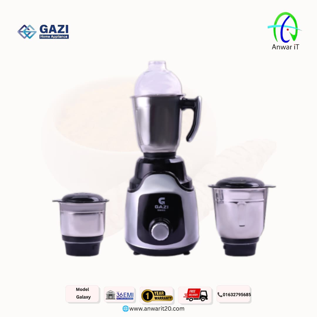Gazi Smiss Galaxy Mixer Grinder – Powerful Performance for Everyday Kitchen