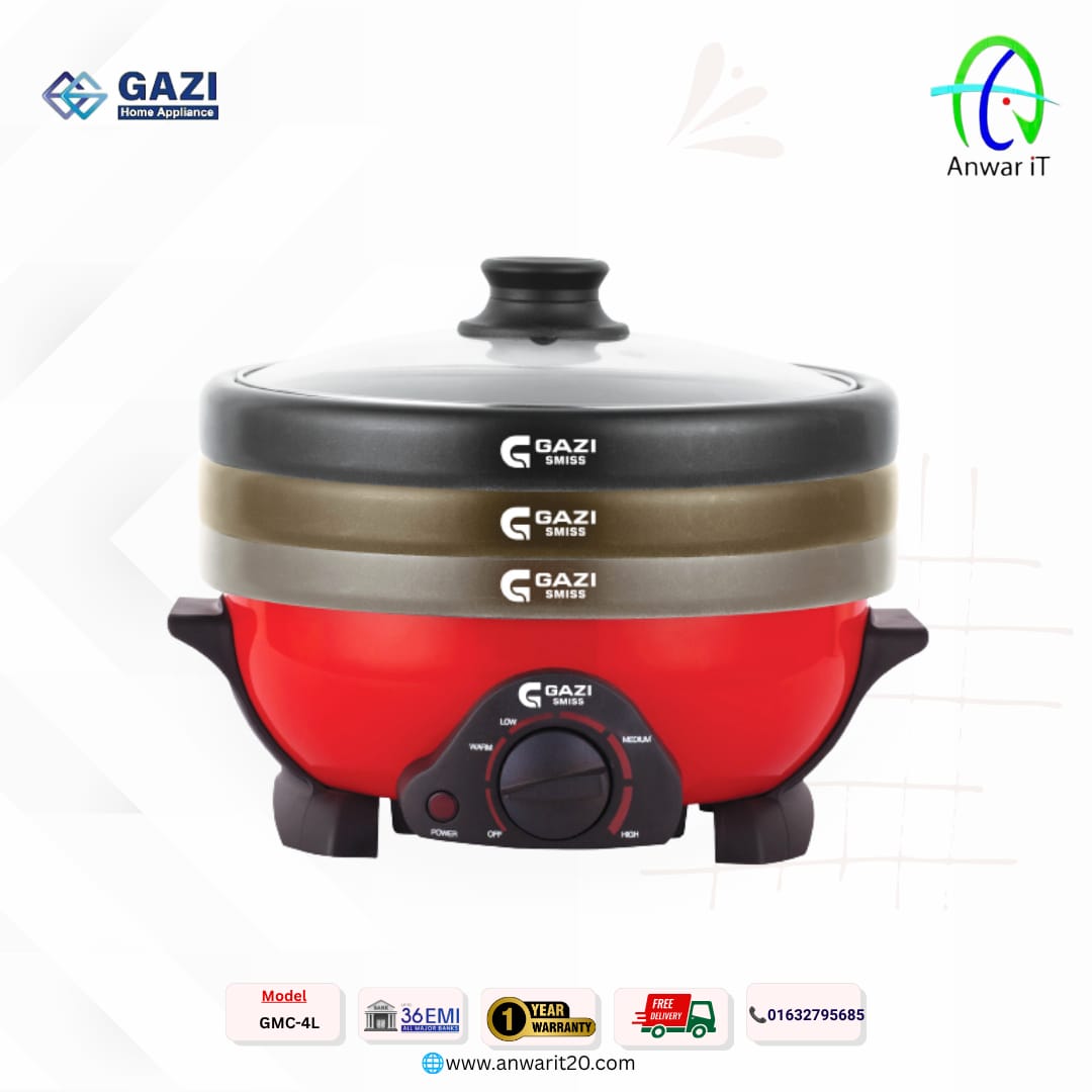 Gazi Smiss GMC-4L Multi Cooker | Best Price in Bangladesh | Smart & Efficient Cooking