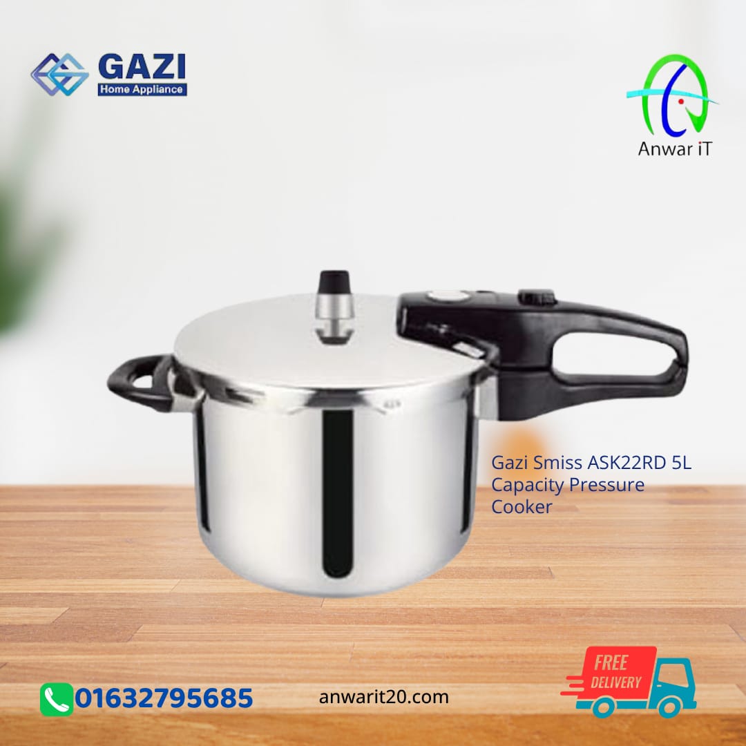 Gazi Smiss ASK22RD 5L Capacity Pressure Cooker
