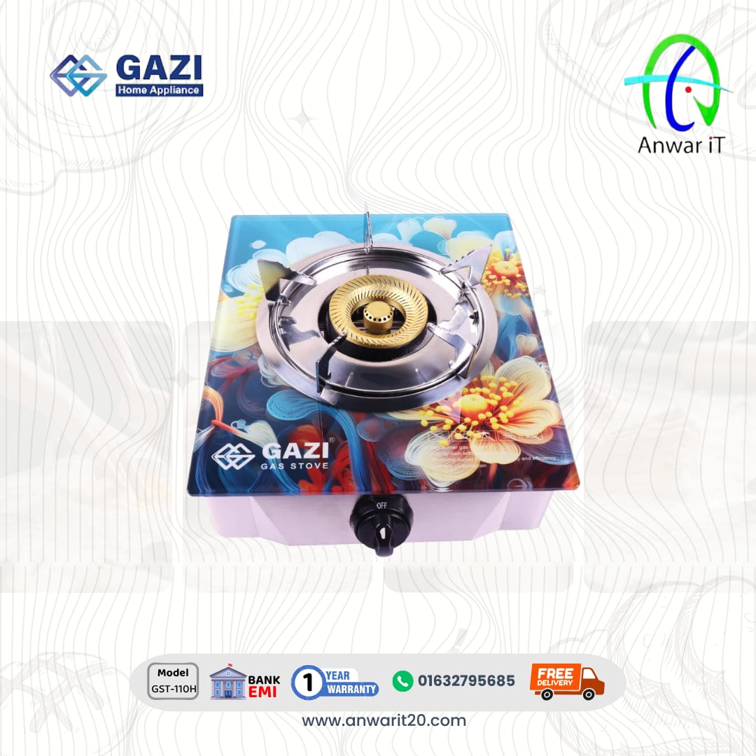 Gazi GST-110H LPG Gas Stove – High-Quality Single Burner with Auto Ignition