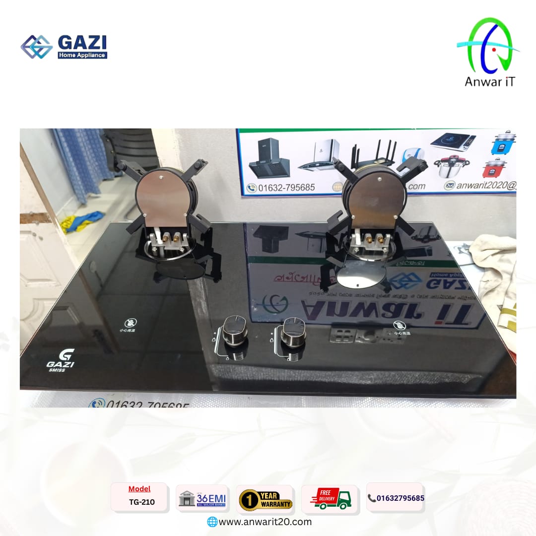 Gazi Smiss TG-210 Fold Gas Stove – Compact, Stylish & Efficient Cooking Companion 4