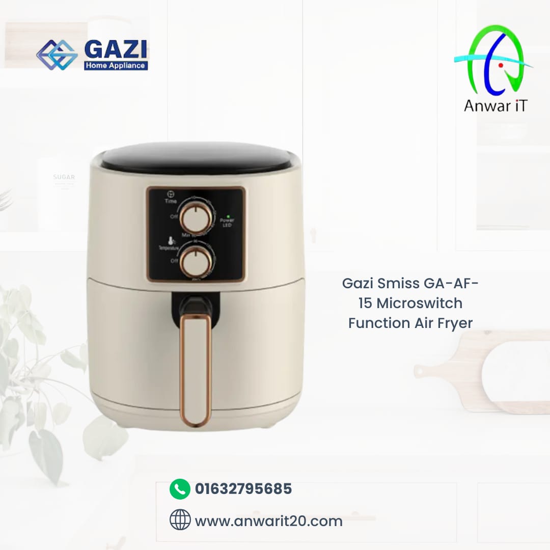 Gazi Smiss GA-AF-15 Microswitch Function Air Fryer