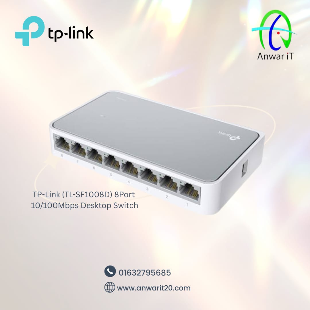 TP-Link (TL-SF1008D) 8Port 10/100Mbps Desktop Switch