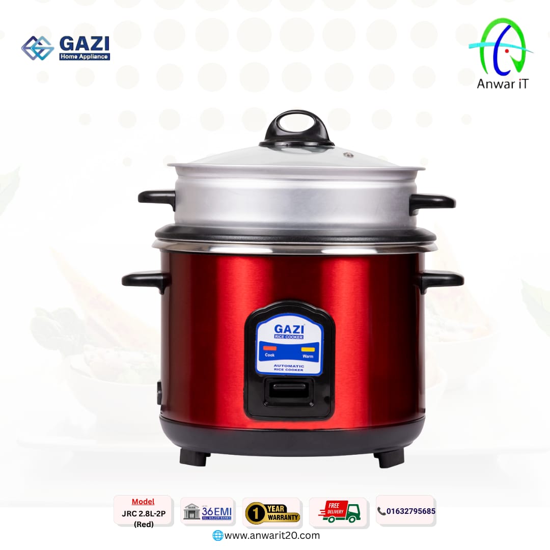 Gazi Smiss JRC 2.8L-2P (Red) Premium Electric Rice Cooker