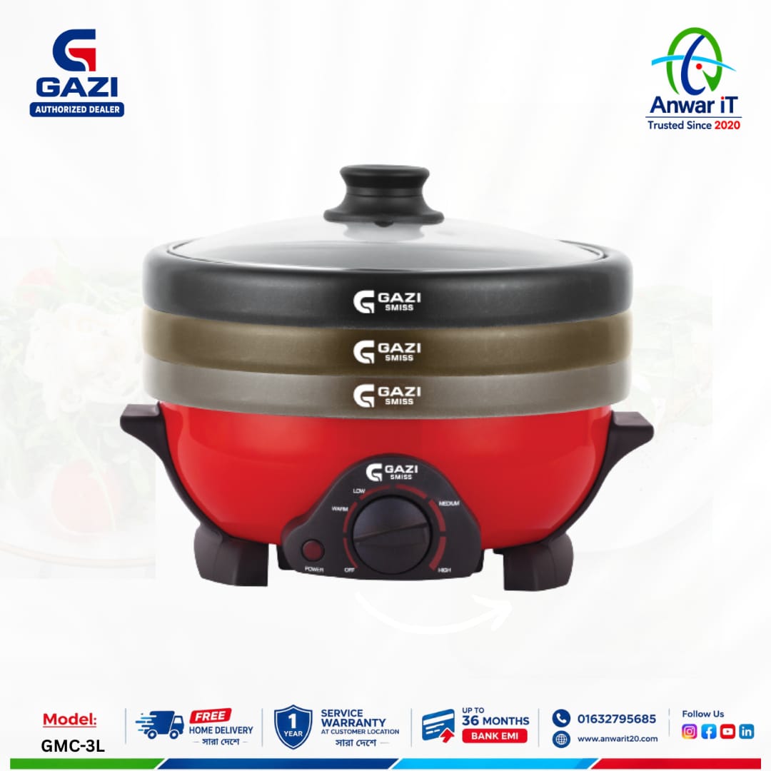 Gazi Smiss GMC-3L Multi Cooker | Smart All-in-One Cooking Solution