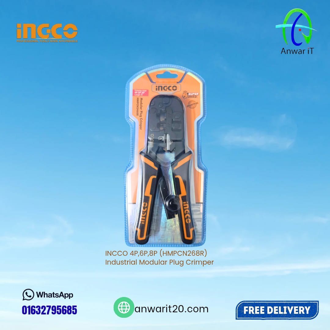 INCCO 4P/6P/8P (HMPCN268R) – Industrial Grade Modular Plug Crimping Tool