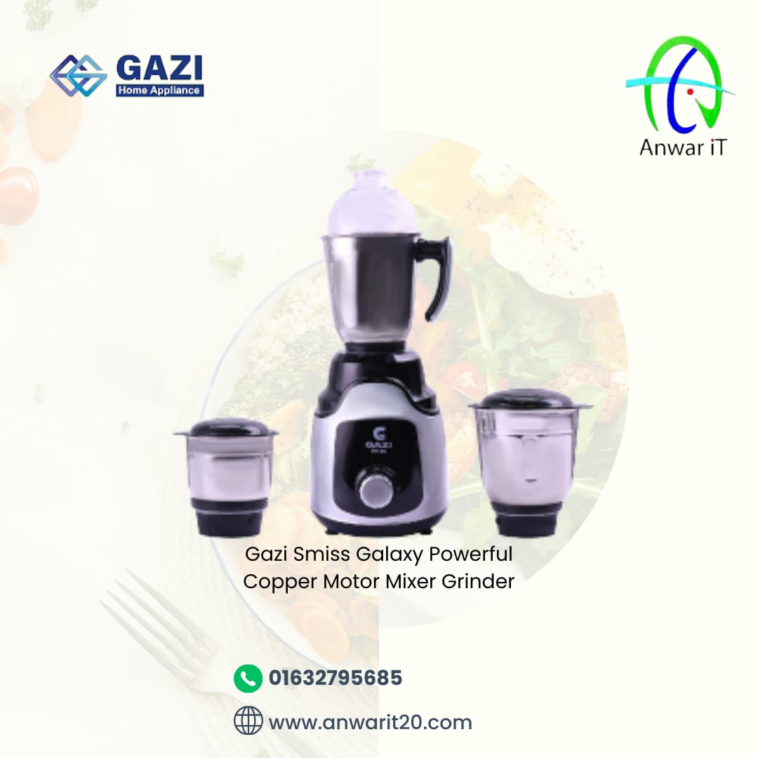 Gazi Smiss Galaxy Powerful Copper Motor Mixer Grinder