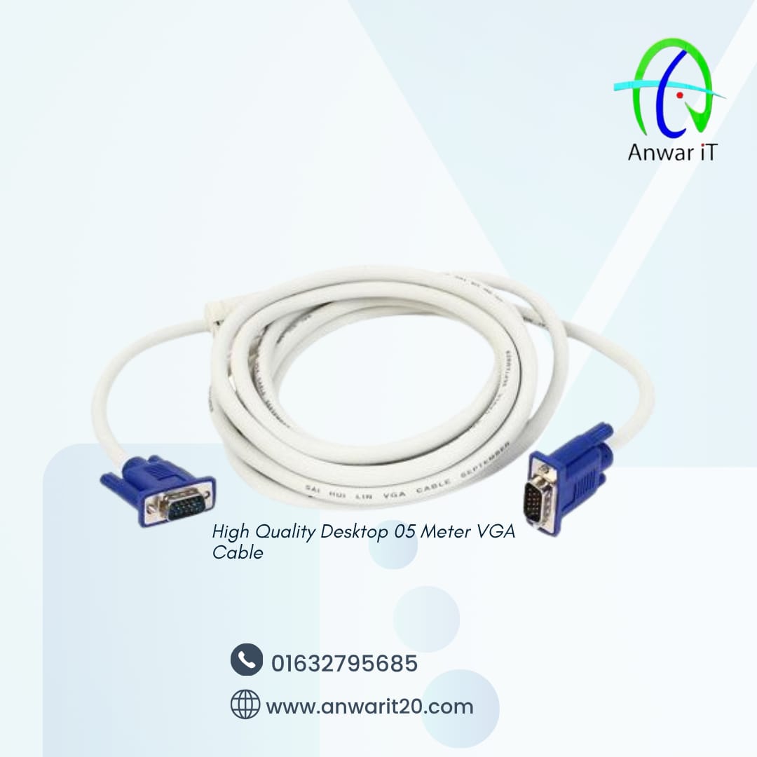 High Quality Desktop 05 Meter VGA Cable