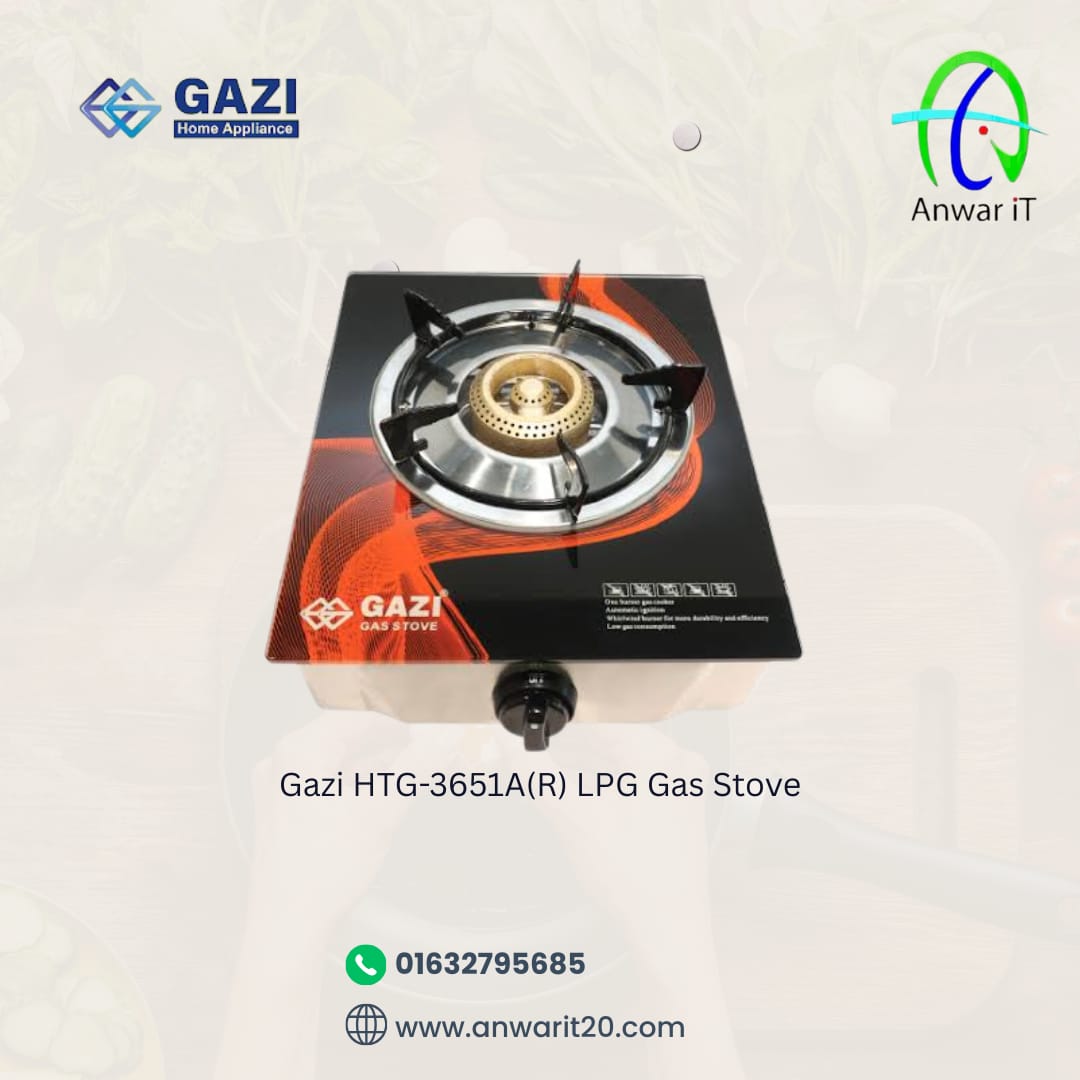 Gazi HTG-3651A(R) LPG Gas Stove